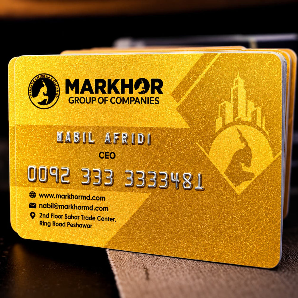 New Premium Embossed Visiting Cards